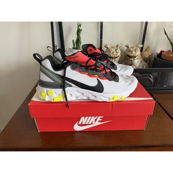 Size 9.5 - Nike React Element 55 SE Platinum Crimson